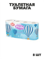Туалетная бумага Plushe Light 2сл, 8шт*15м белая a30102236