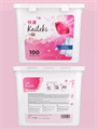 Капсулы для стирки 100 шт 3в1 "Fabric Softner" сакура, w1020402566 w1020402566