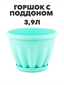 Горшок "Знатный" цветной c поддоном, 3,9 л, d225, голубой a30401090 4
