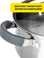 VETTA Вена Кастрюля 18х10,5см. 2,6л. со стекл. крышкой, индукция, n3637-gl-822-054 n3637-gl-822-054